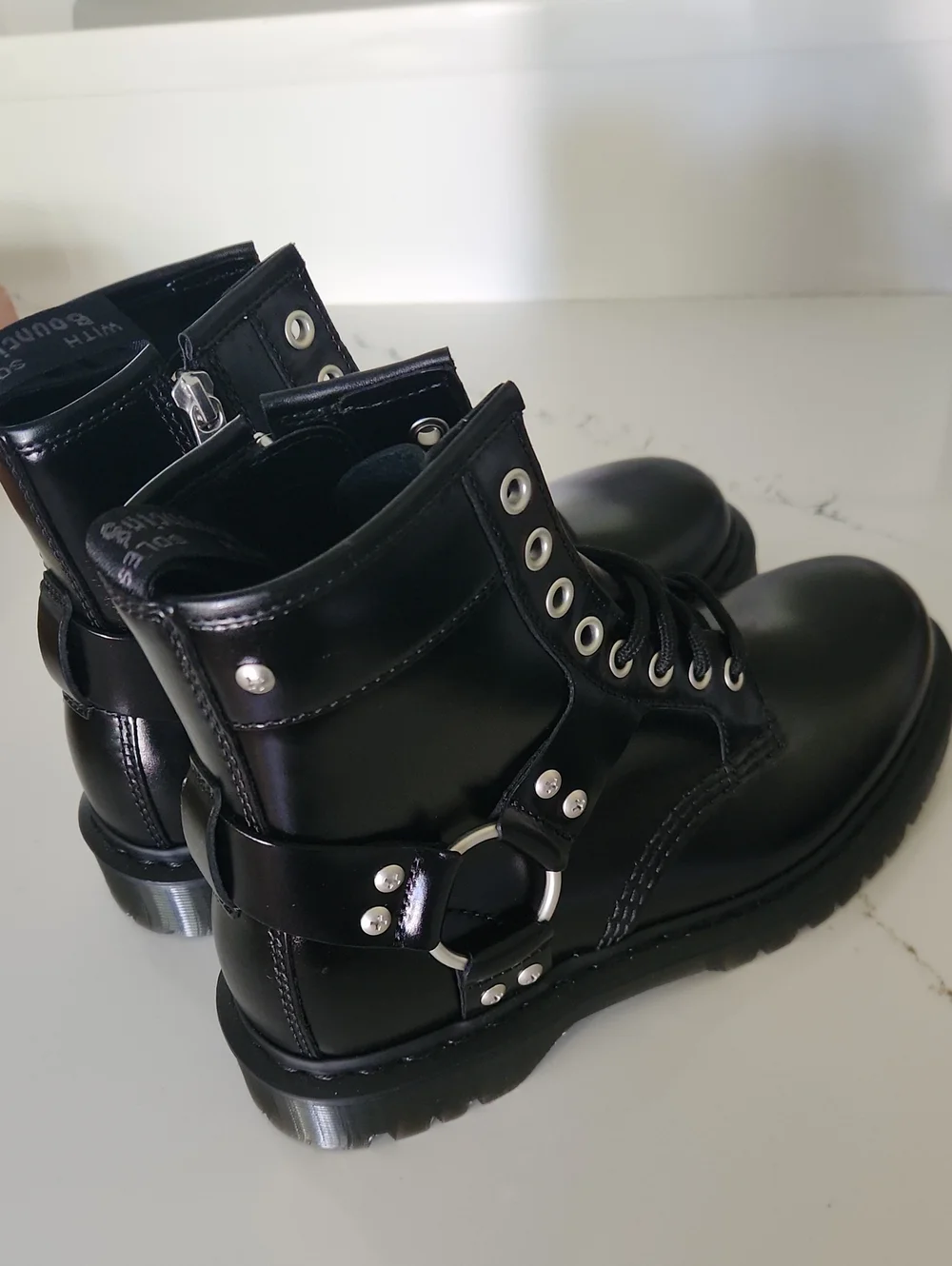 Dr. Martens 1460 Harness Leather Lace Up Boots